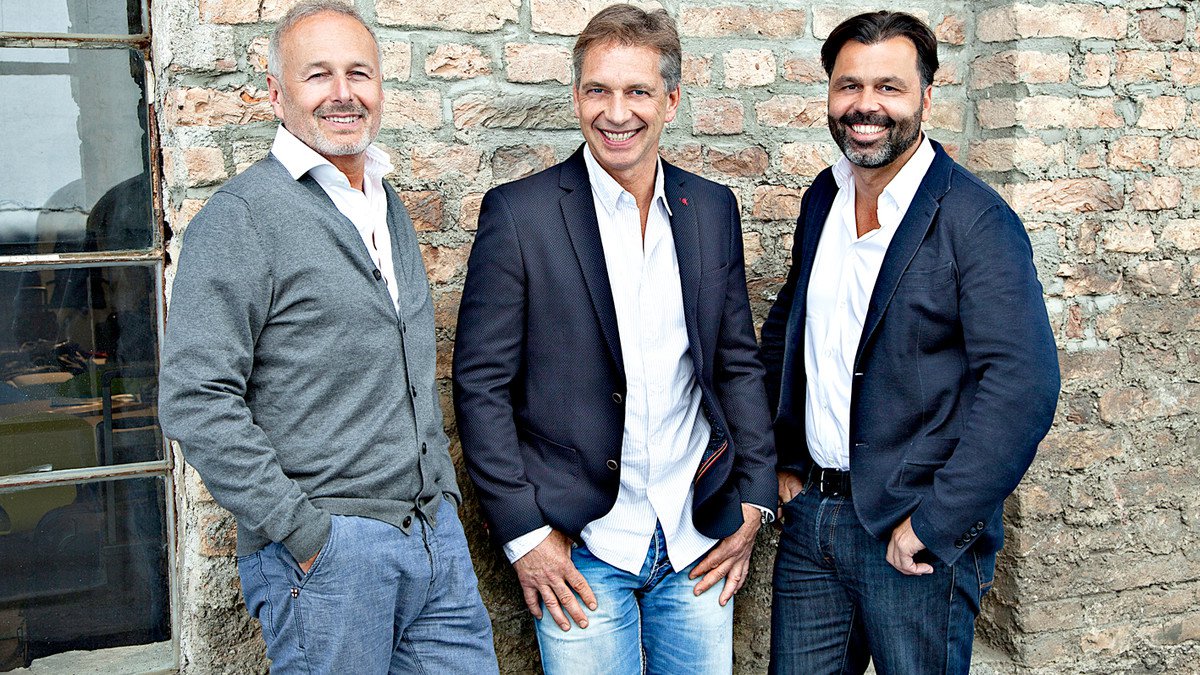 Foto der drei Geschäftsführer des Gusswerk Salzburg